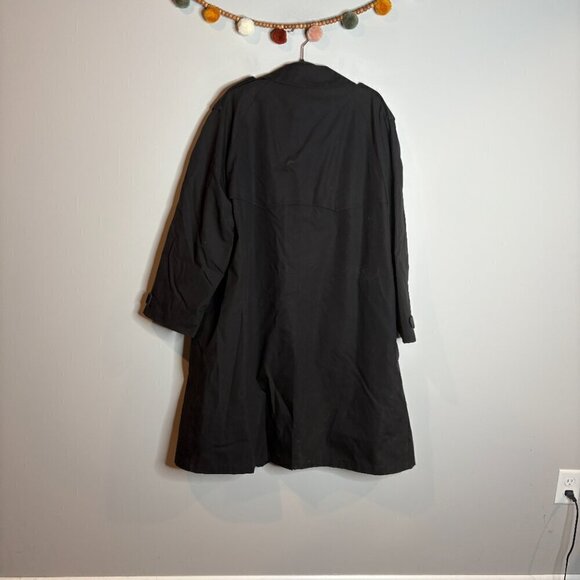 Vintage black removable lining trench coat jacket - Picture 8 of 8